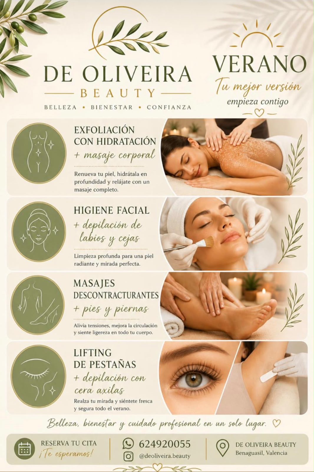 Promociones de verano de De Oliveira Beauty en Benaguasil